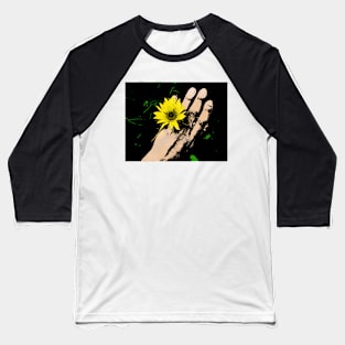 Flower Hand Baseball T-Shirt